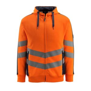 MASCOT® CORBY Kapuzensweatshirt, ORANGE/SCHWARZBLAU (50% BW/50% Polyester, 310 g/m²)