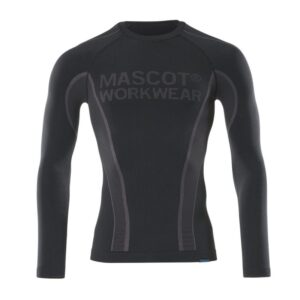 MASCOT® CROSSOVER HAMAR Funktionsunterhemd (75% Polyester/17% Polyamid/8% Lycra), schwarz
