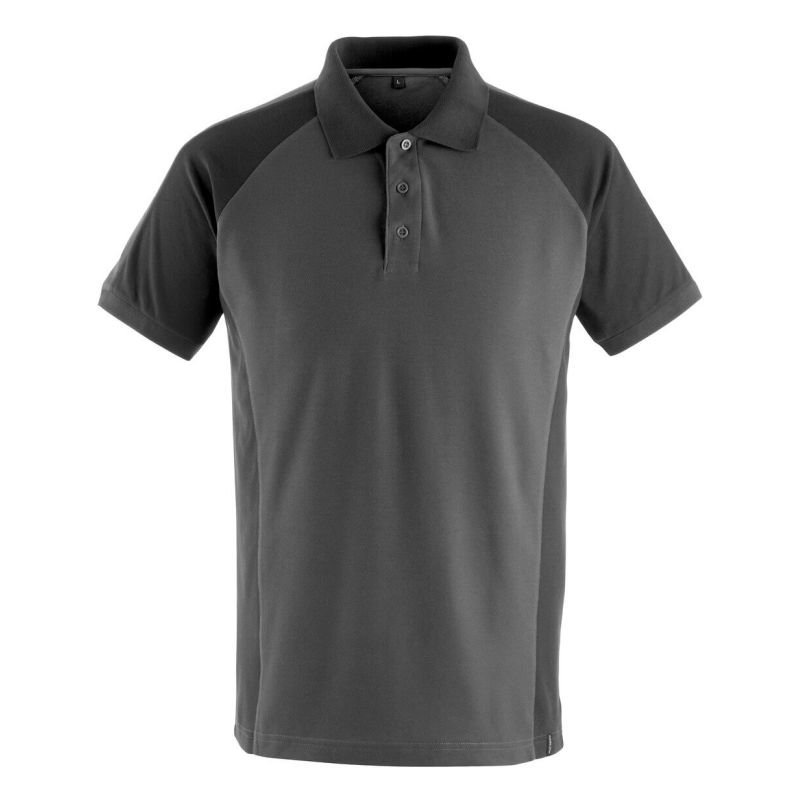 MASCOT® Bottrop Polo-shirt dunkelanthrazit/schwarz