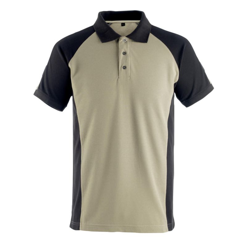 MASCOT® Bottrop Polo-shirt hellkhaki/schwarz