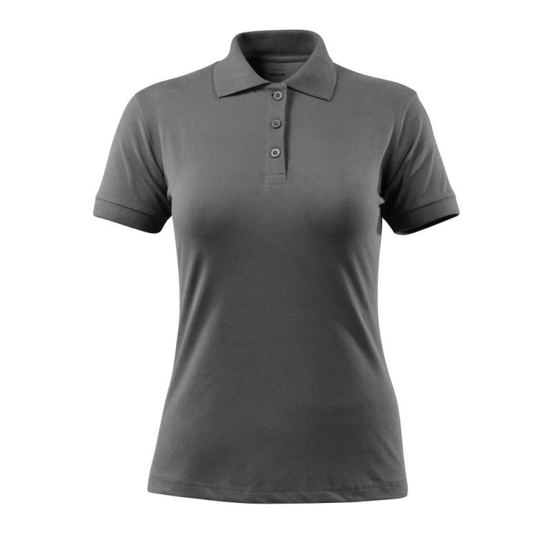 MASCOT® GRASSE Polo-Shirt, Damen-Passform, DUNKELANTHRAZIT, (95% Baumwolle/5% Elasthan, 220 g/m²)