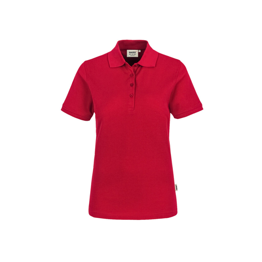 Women-Poloshirt Classic, ROT (100% BW/ 200 g/m²)