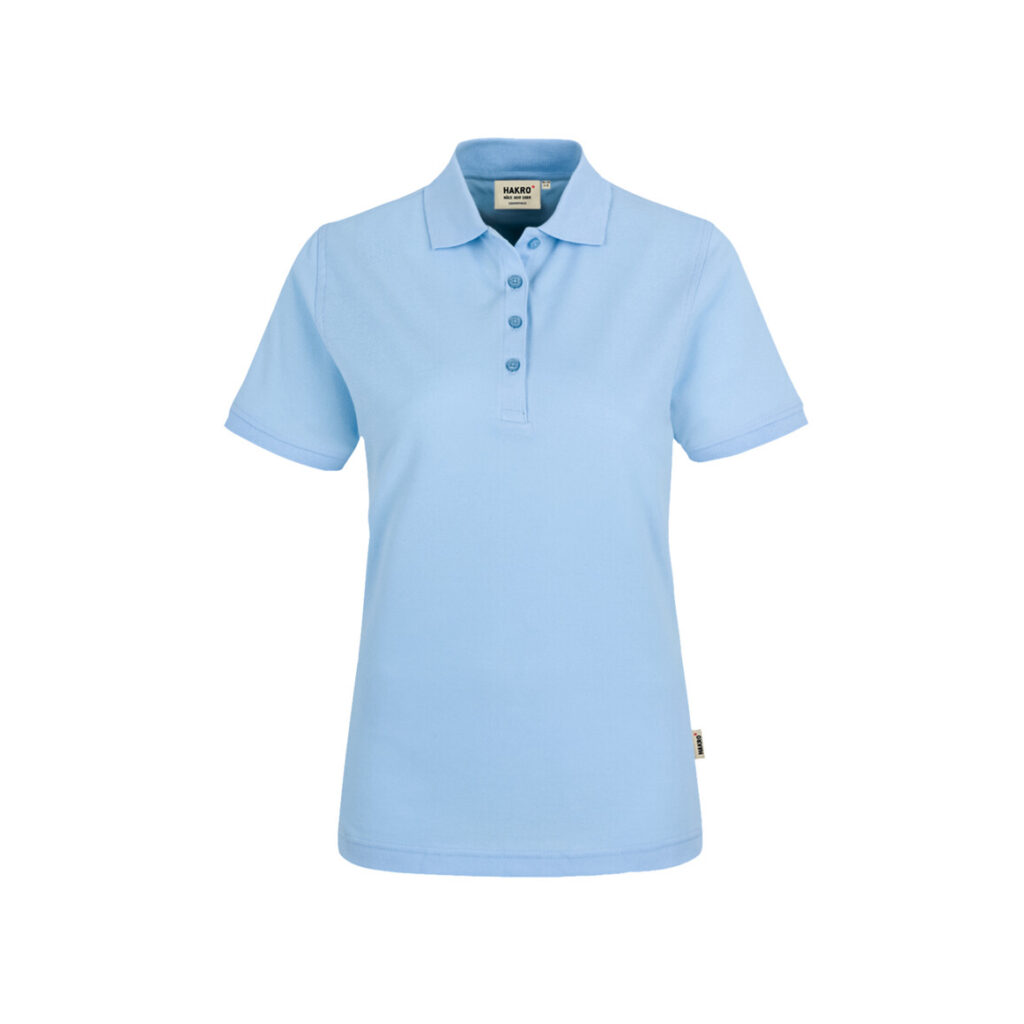 Women-Poloshirt Classic, ICE-BLUE (100% BW/ 200 g/m²)