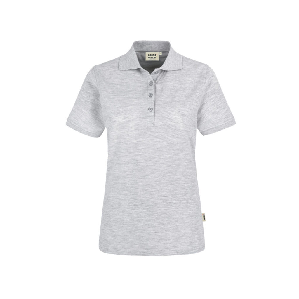 Women-Poloshirt Classic, ASH-MELIERT (98% BW/2% Viskose, 200 g/m²)