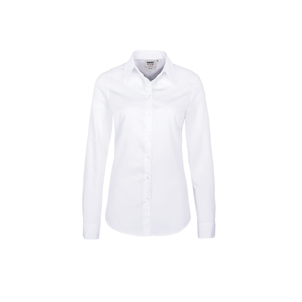 "Bluse 1/1arm ""performance"", 60% Baumwolle/40% Polyester, weiß"