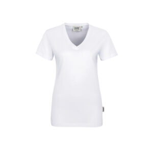 Women-V-Shirt Classic, 100% Baumwolle, 160g/qm, weiß