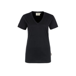 Women-V-Shirt Classic, 100% Baumwolle, 160g/qm, schwarz