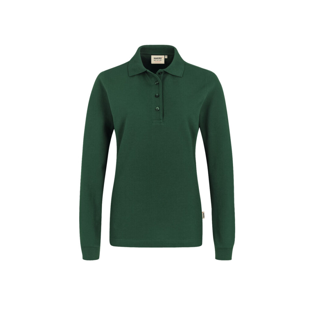 Women-Longsleeve-Poloshirt Performance, TANNE (50% BW/50% Polyester, 220 g/m²)