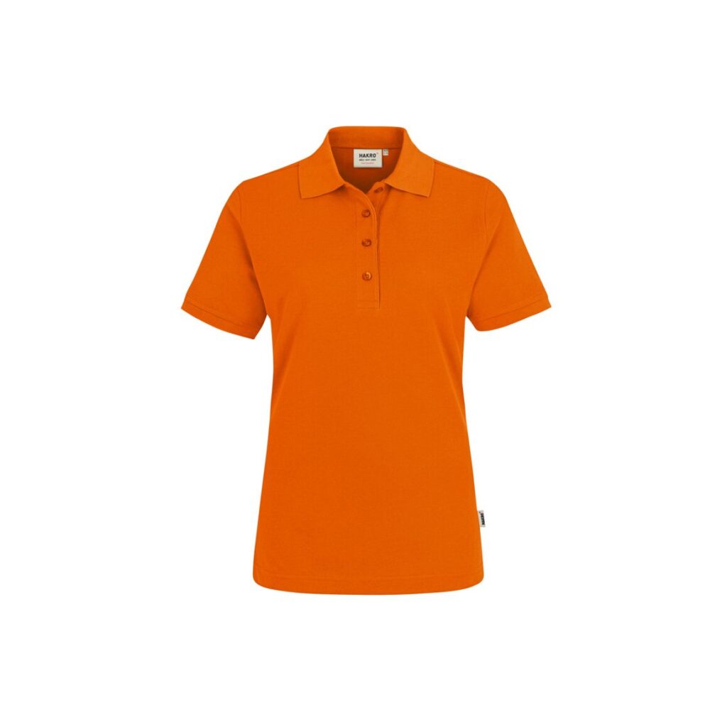 Women-Poloshirt Performance, ORANGE (50% BW/50% Polyester, 200 g/m²)