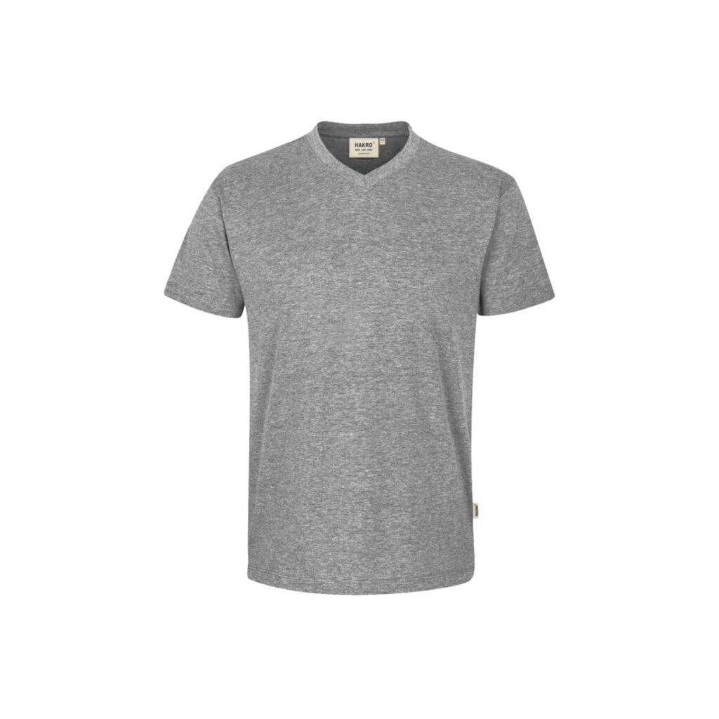 V-Shirt Classic, GRAUMELIERT (85% Baumwolle, 15% Viskose, 160 g/m²)