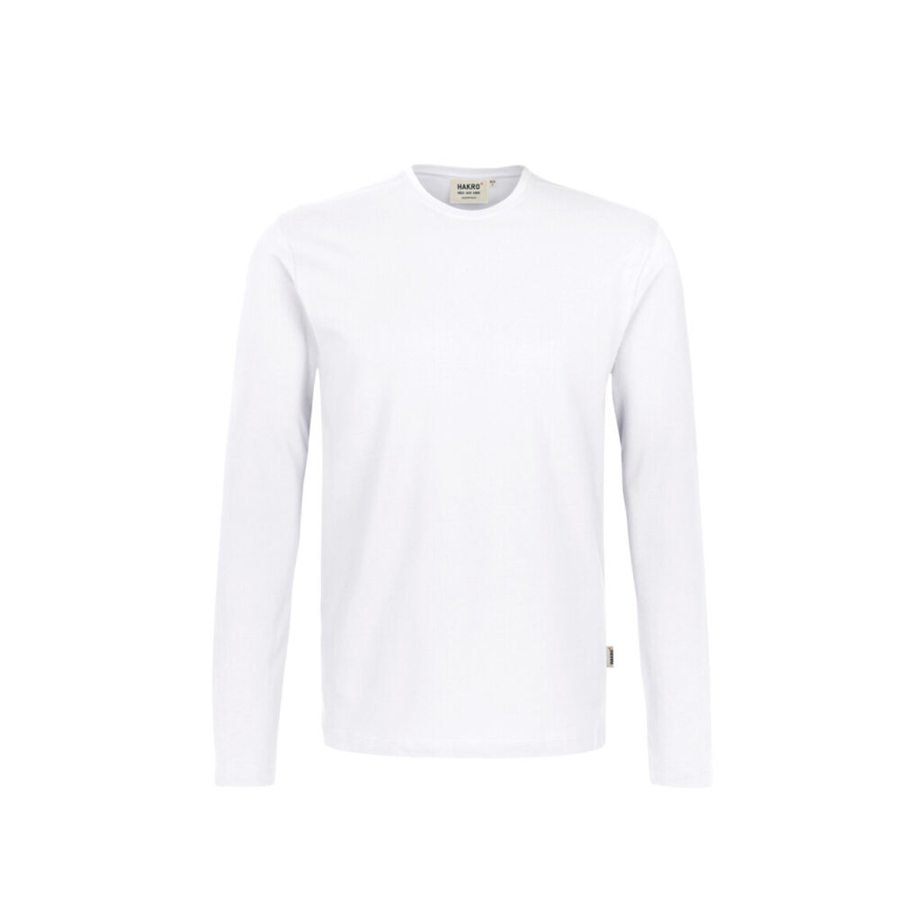Longsleeve T-Shirt Heavy, WEISS (100% BW/ 185 g/m²)