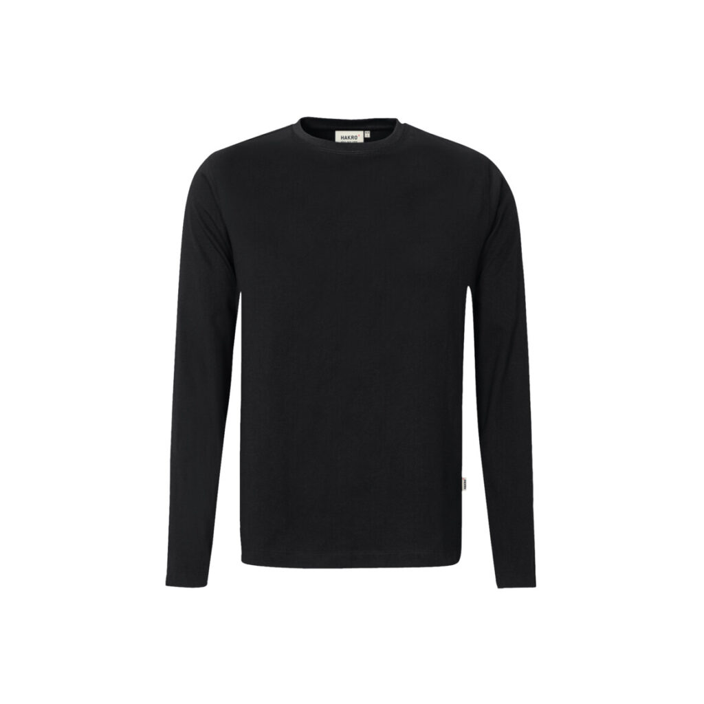Longsleeve Performance Shirt, schwarz (50% BW/50% Polyester, 200 g/m²)