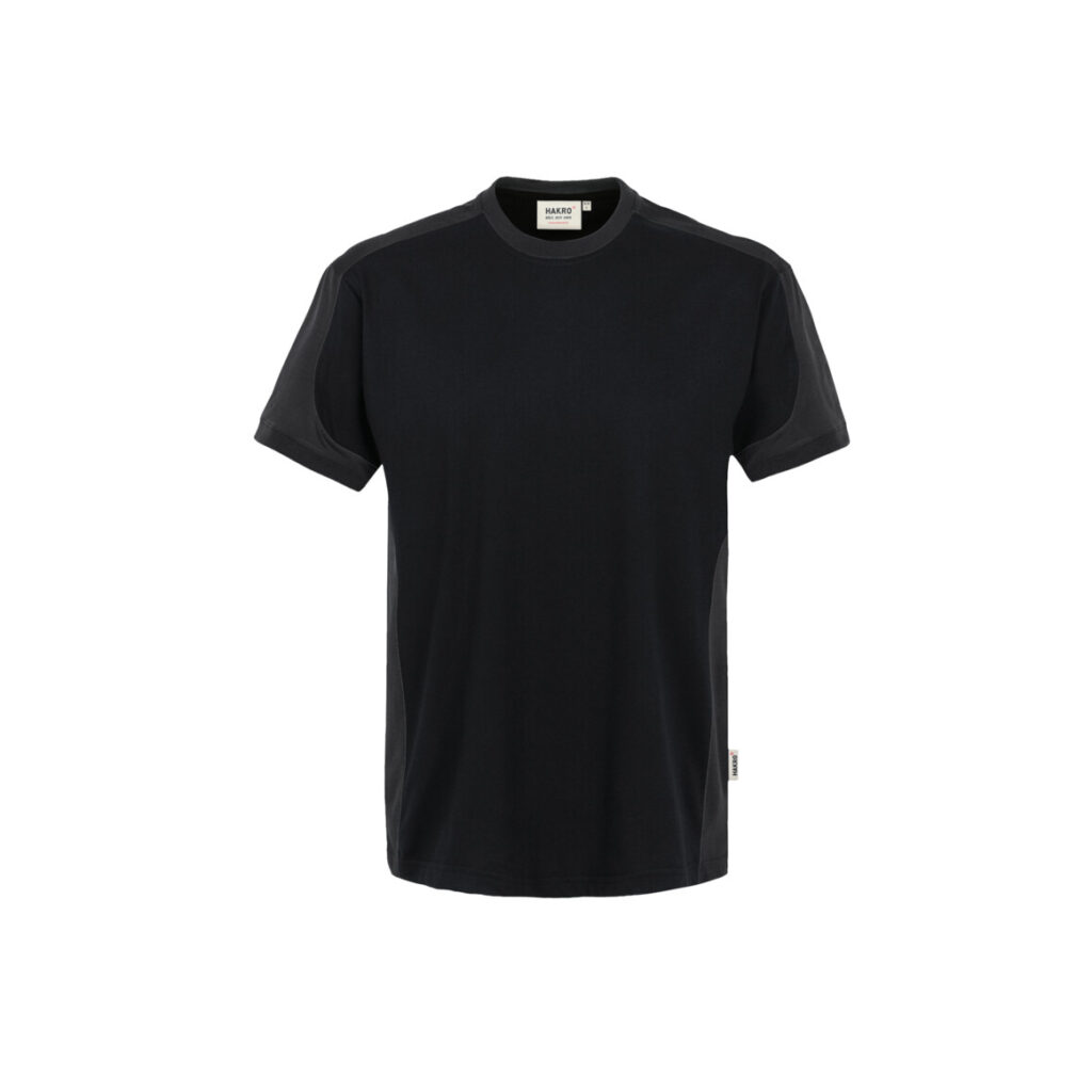 T-SHIRT-CONTRAST PERFORMANCE, Farbe schwarz/anthrazit