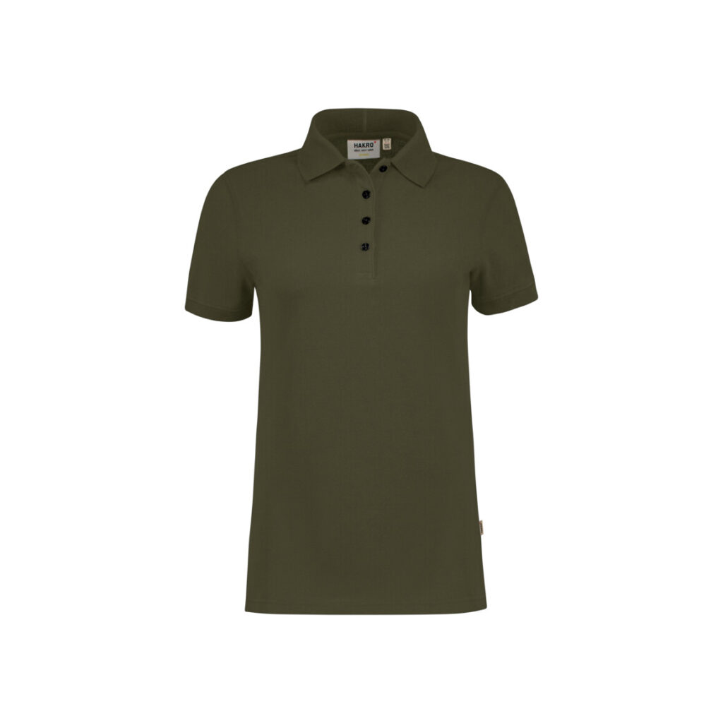 HAKRO Damen Poloshirt Bio-Baumwolle GOTS olive