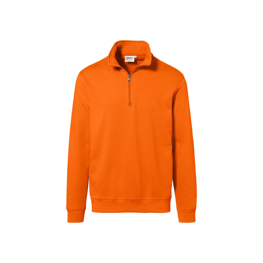 Zip-Sweatshirt Premium, ORANGE (70% BW/30% Polyester, 300 g/m²)