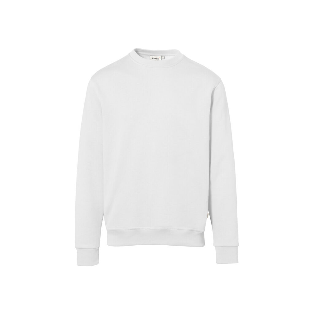 Sweatshirt Premium, WEISS (70% BW/30% Polyester, 300 g/m²)