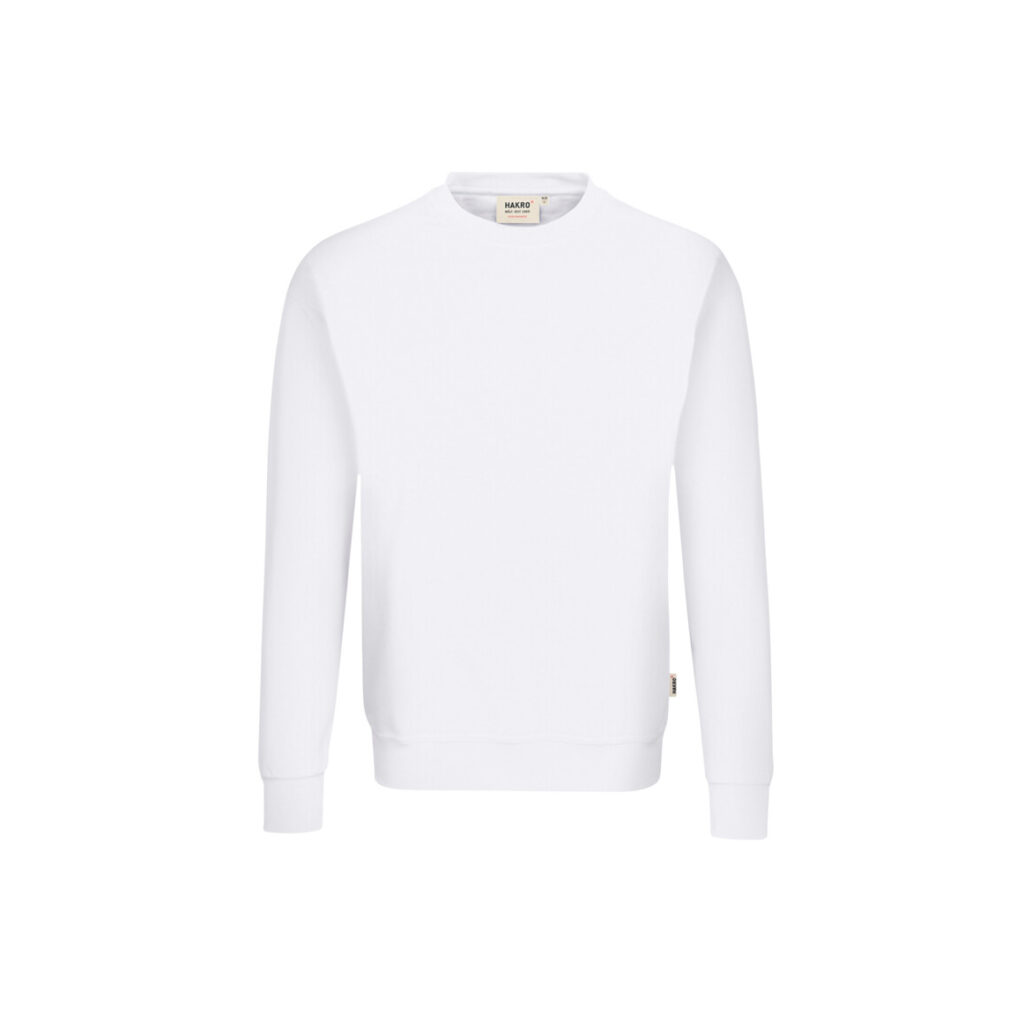Sweatshirt Performance, WEISS (50% BW/50% Polyester, 300 g/m²)