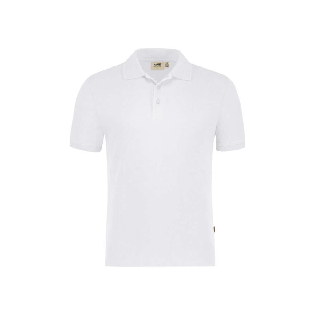 HAKRO Poloshirt Bio-Baumwolle GOTS weiß