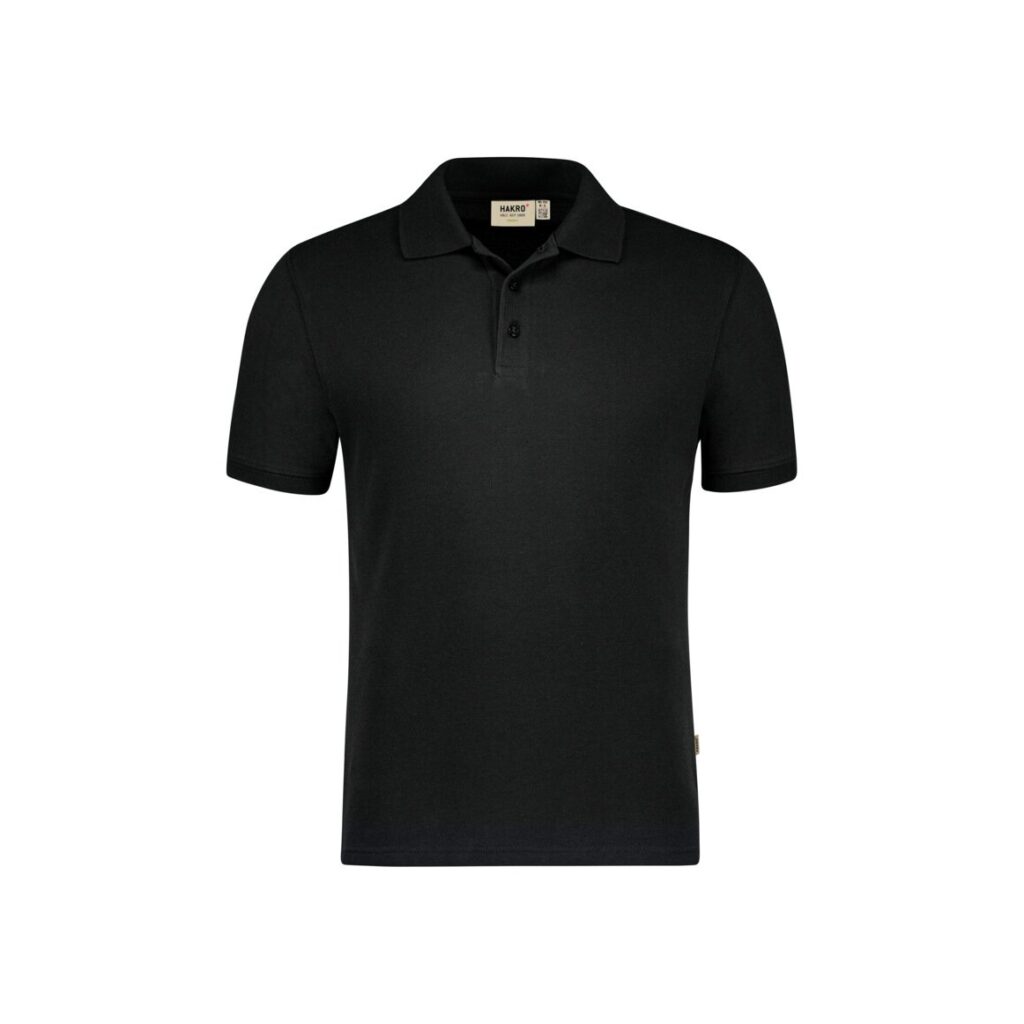 HAKRO Poloshirt Bio-Baumwolle GOTS schwarz