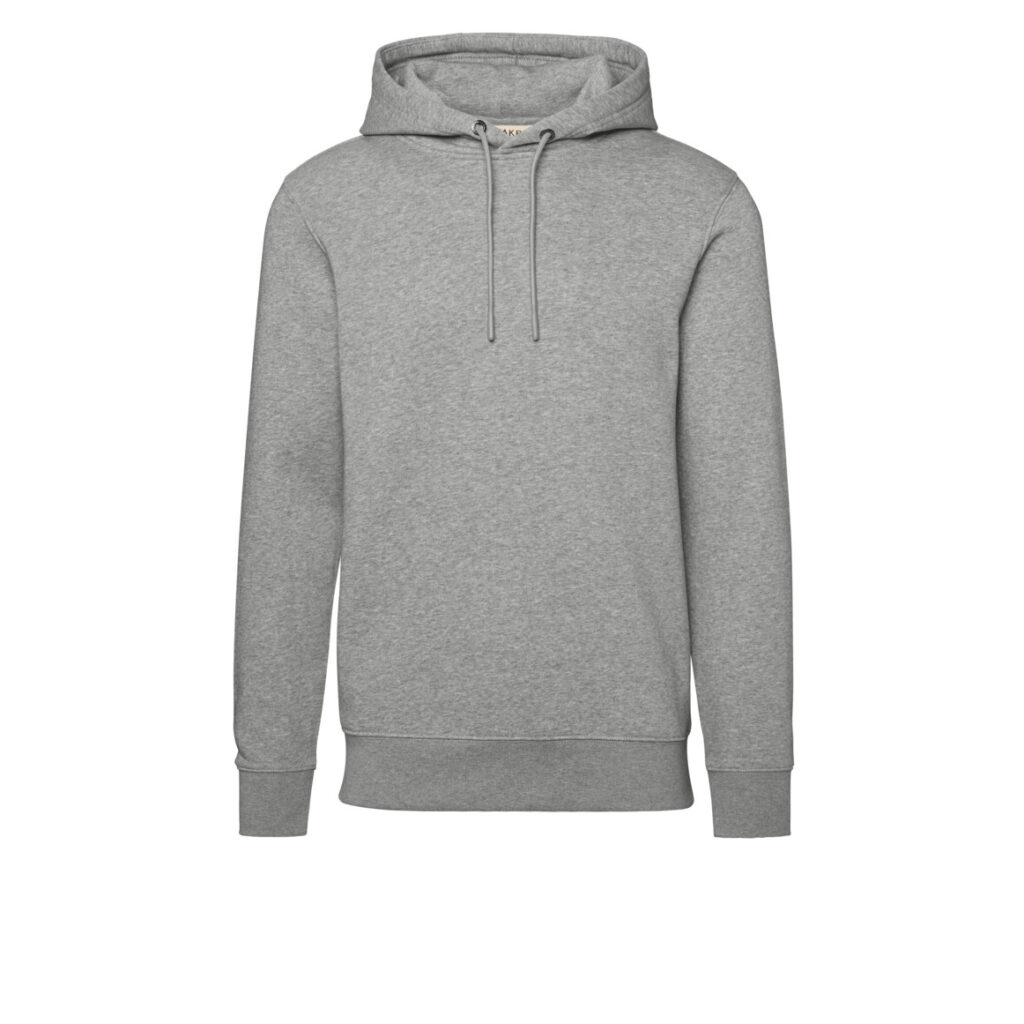 HAKRO Kapuzen-Sweatshirt Bio-Baumwolle GOTS grau meliert
