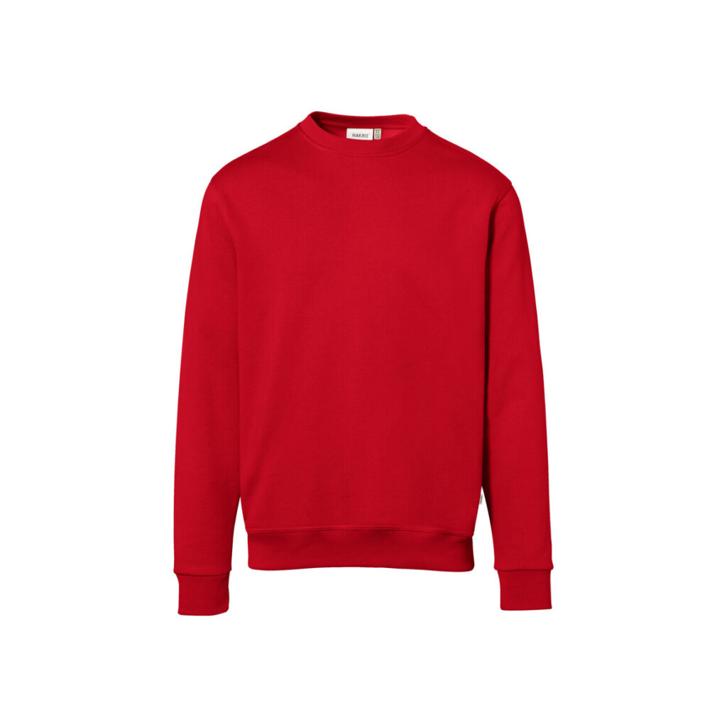 HAKRO Sweatshirt Bio-Baumwolle GOTS rot