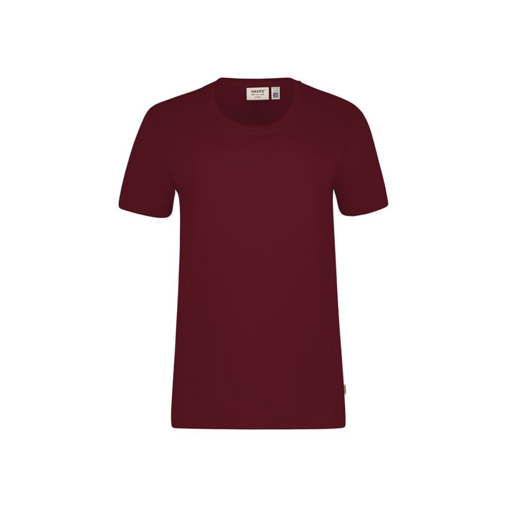 HAKRO T-Shirt Bio-Baumwolle GOTS weinrot