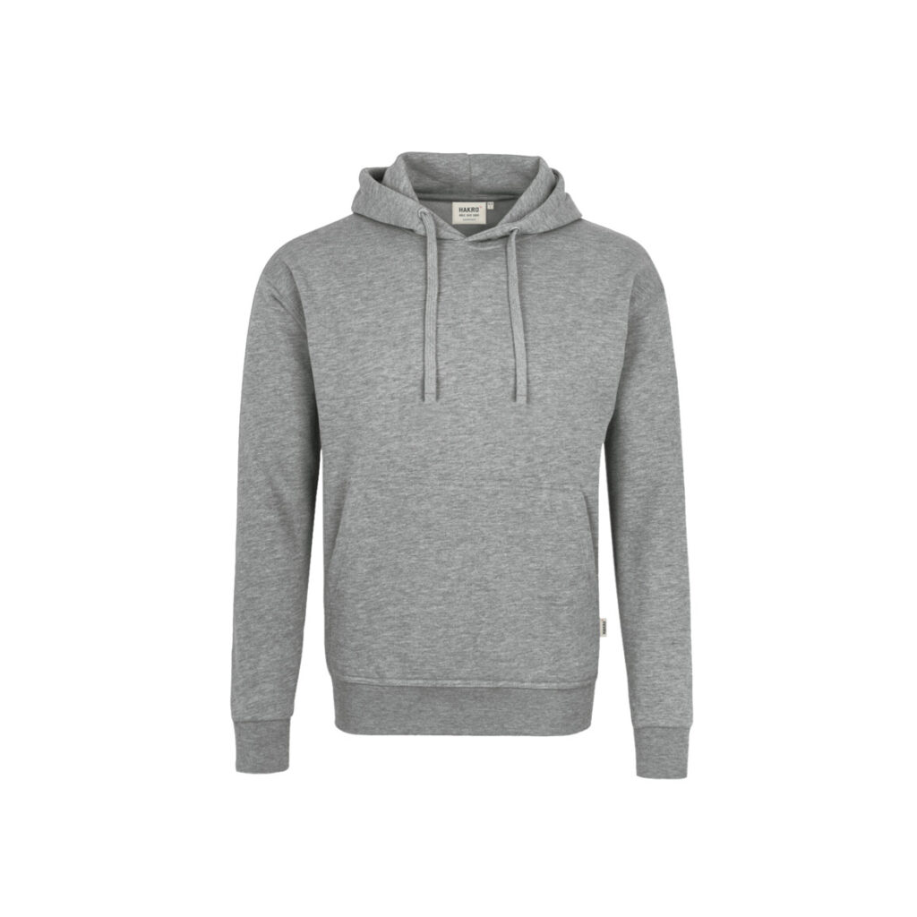 Kapuzen-Sweatshirt Premium,  60% BW/40% Pol., 300g/m², grau-meliert