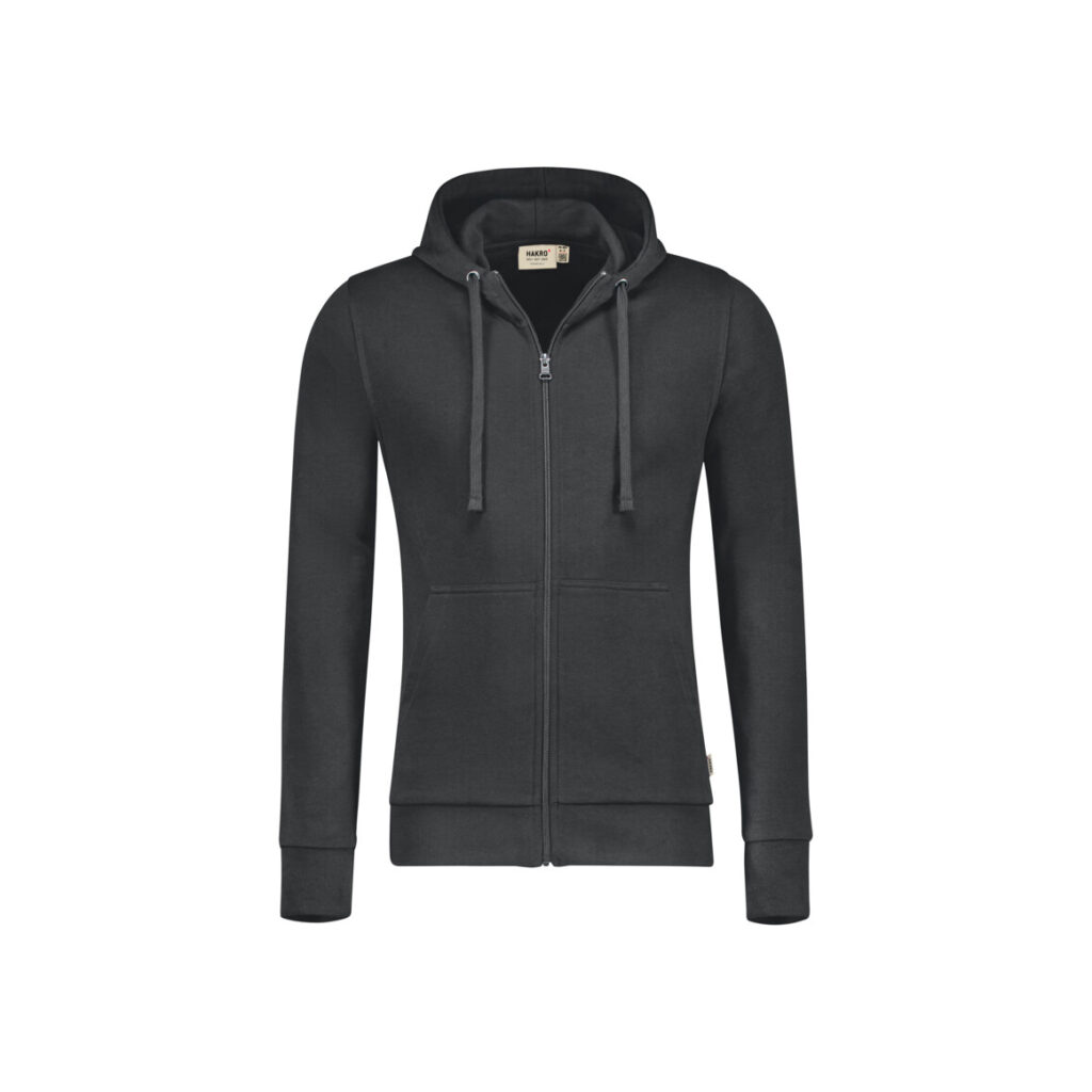 HAKRO Kapuzen-Sweatjacke Premium anthrazit