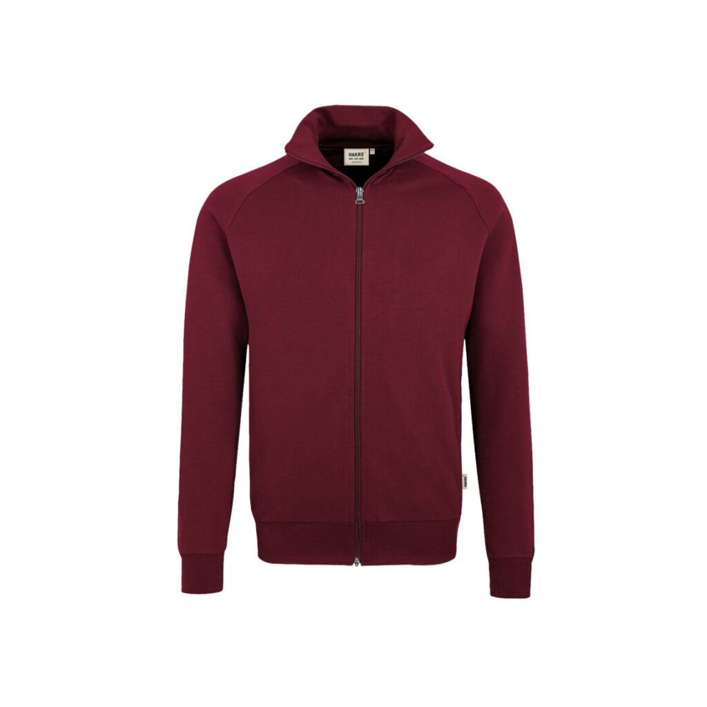 HAKRO Sweatjacke College weinrot