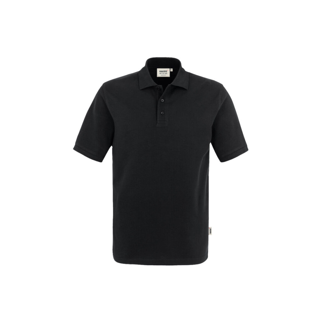 800-05 Poloshirt Top, SCHWARZ (100% Baumwolle, 200 g/m²)