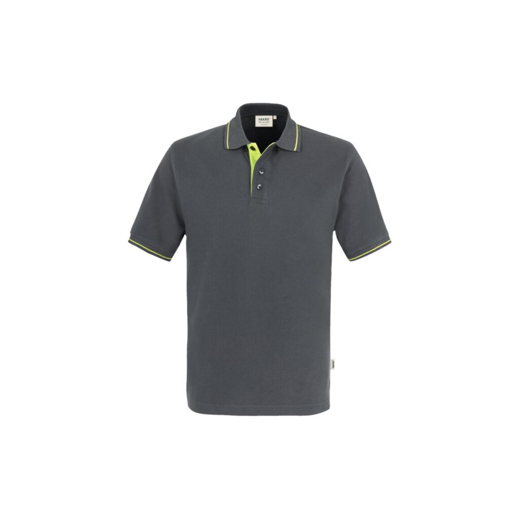 "polo ""casual"", 100% BW, anthrazit/kiwi"