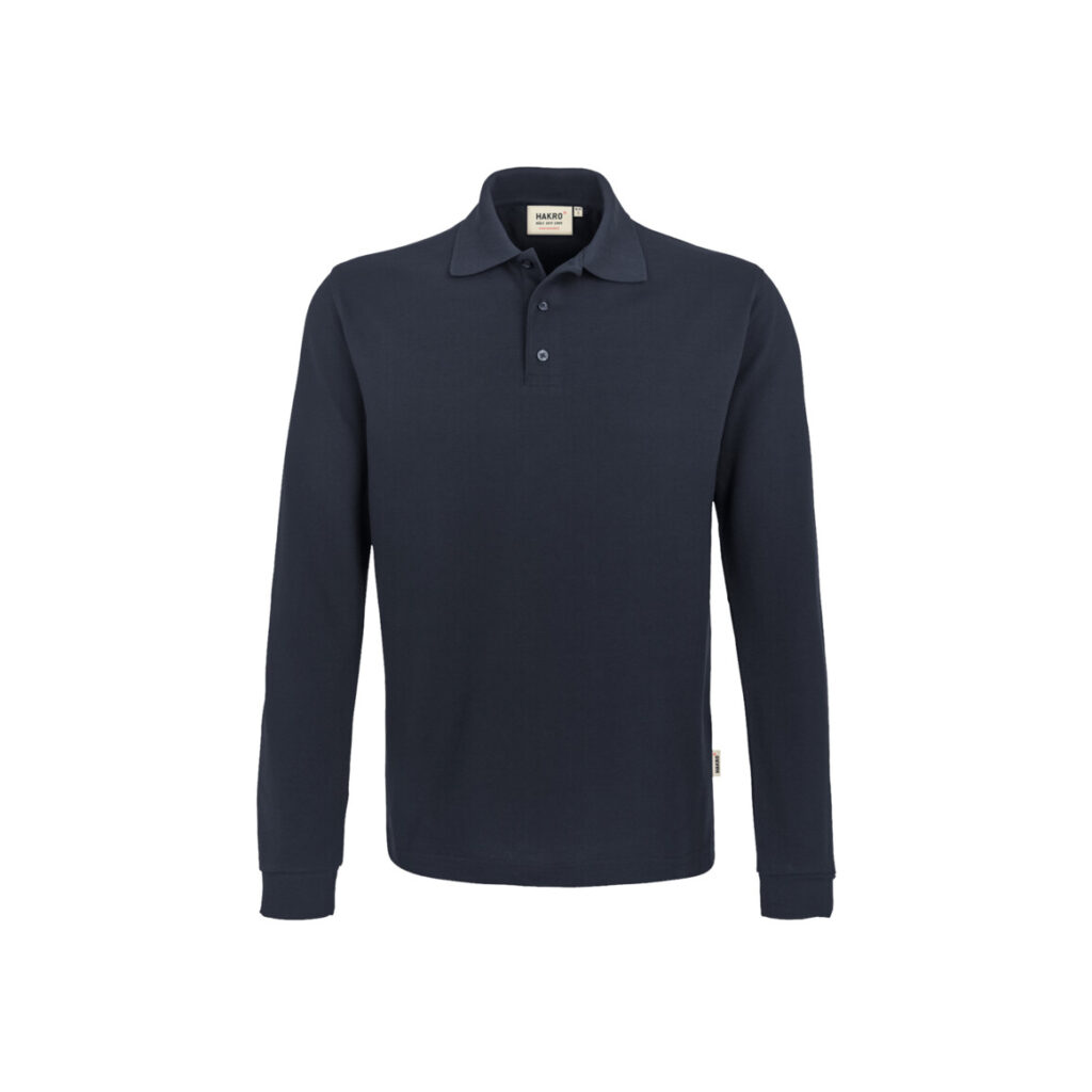 Longsleeve-Poloshirt Performance, TINTE (50% BW/50% Polyester, 220 g/m²)