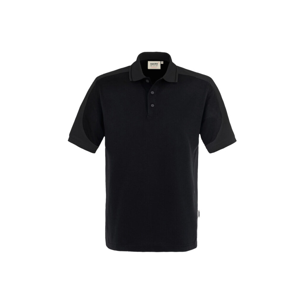 Poloshirt-CONTRAST PERFORMANCE, Farbe schwarz/anthrazit