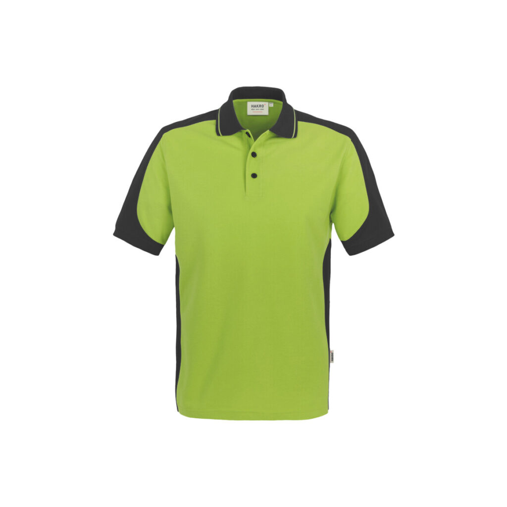 Poloshirt-CONTRAST PERFORMANCE, Farbe kiwi/anthrazit