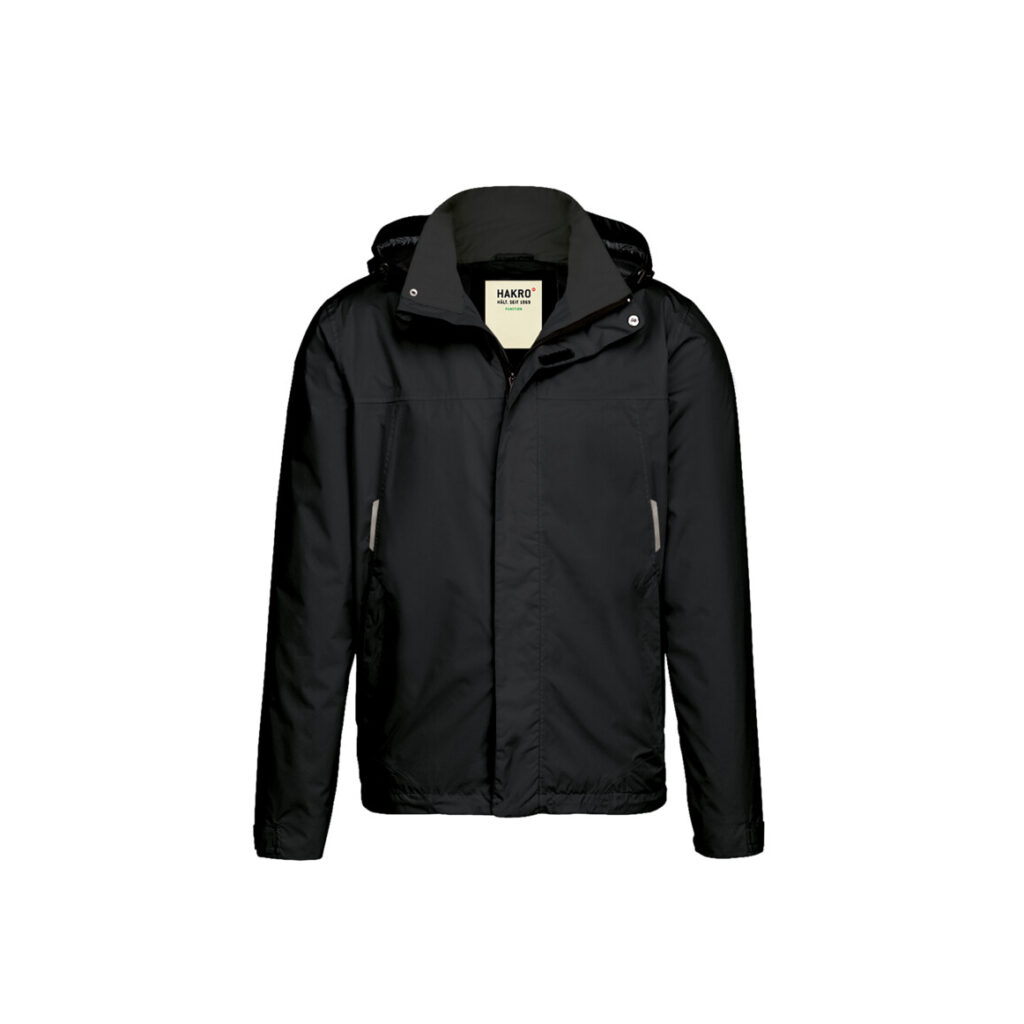 Regenjacke CONNECTICUT, 100 % Polyester, schwarz