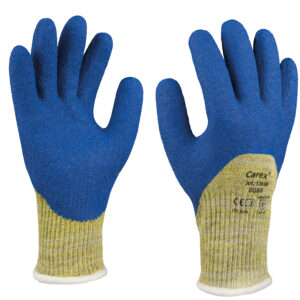 Art. 13930 Schnittschutzhandschuh mit Beschichtung, Farbe: gelb/weiß/blau
