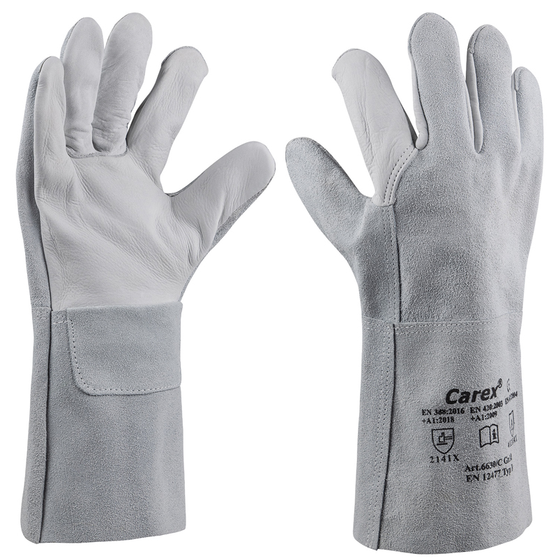 Art. 6630/C Rindlederhandschuh, Farbe: grau