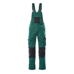 MASCOT® AUGSBURG Latzhose, GRÜN/SCHWARZ (65% Polyester/35% BW, 270 g/m²)