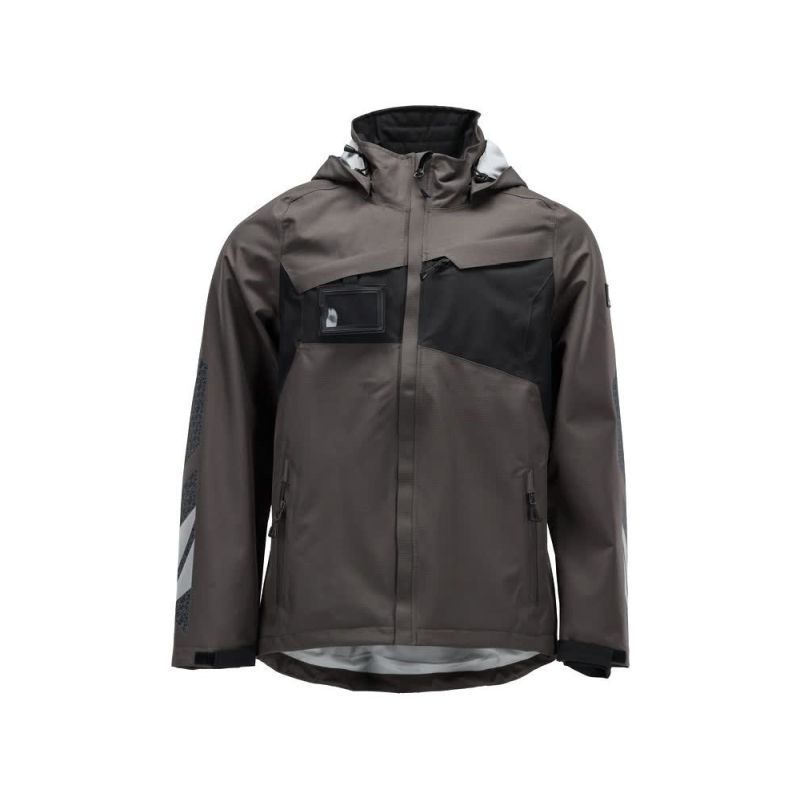 MASCOT® Accelerate Hard Shell Jacke, wasserdicht dunkelanthrazit/schwarz