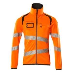 MASCOT® Accel. Safe Microfleecejacke Fleecepullover mit Reißverschluss hi-vis orange/dunkelanthrazit