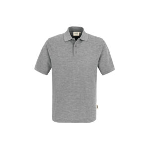 top-polo, grau-meliert, 60% Polyester/ 40% Baumwolle, 200 g/m²