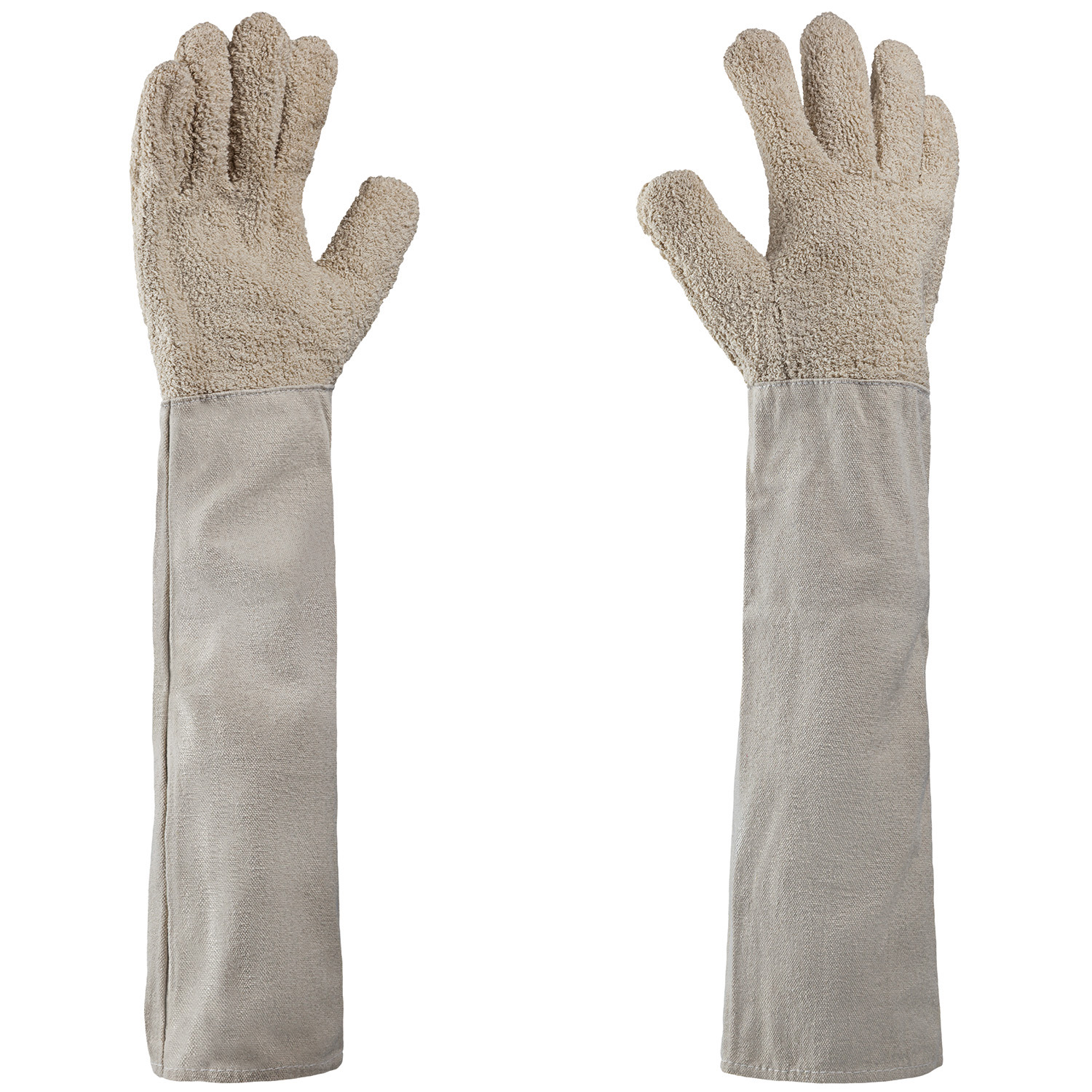 Art. 1140/60-12 Baumwollterryhandschuh, Farbe: beige (natur)