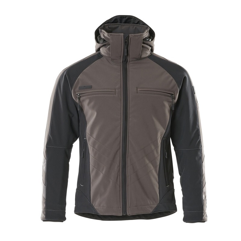 MASCOT® DARMSTADT Soft Shell Jacke mit Stretch, DUNKELANTHRAZIT/SCHWARZ (100% Polyester/305 g/m²)