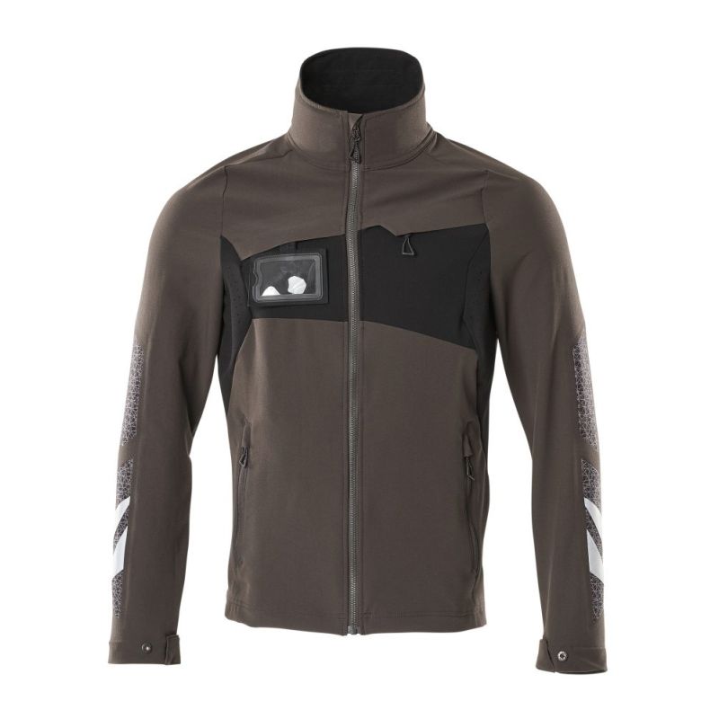 MASCOT® Accelerate Jacke, Vier-Wege-Stretchstoff, leicht dunkelanthrazit/schwarz