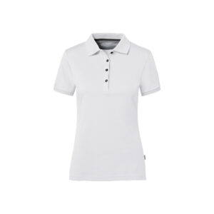 214-01 Women-Poloshirt Cotton-Tec, WEISS (50?% BW/50?% Polyester, 185 g/m²)