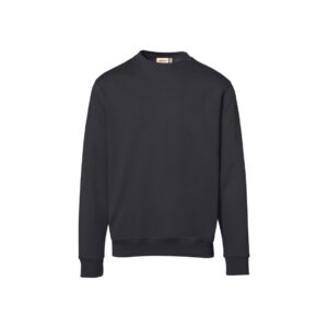 HAKRO Sweatshirt Bio-Baumwolle GOTS karbongrau