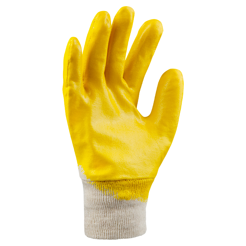 Art. 116 Nitril-Handschuh, teilbeschichtet, gelb – Bild 2