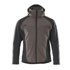 MASCOT® DARMSTADT Soft Shell Jacke mit Stretch, DUNKELANTHRAZIT/SCHWARZ (100% Polyester/305 g/m²)