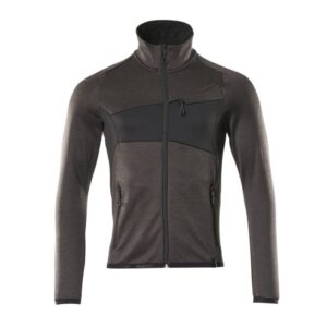 MASCOT® Accelerate Fleecepullover mit Reißverschluss dunkelanthrazit/schwarz