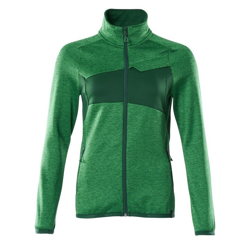 MASCOT® Accelerate Fleecepullover mit Reißverschluss, Damen grasgrün/grün